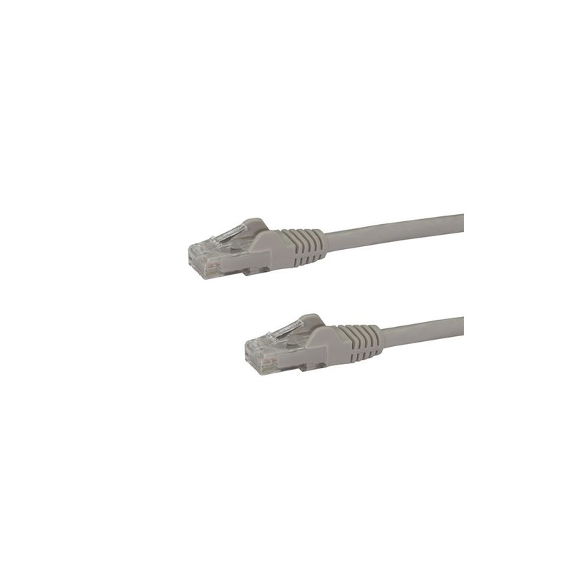 StarTech.com Cat6 patch cable with snagless RJ45 connectors – 100 ft, gray