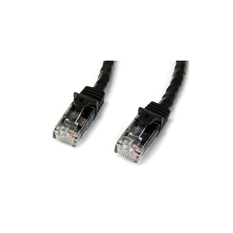 StarTech.com Cat6 patch cable with snagless RJ45 connectors – 75 ft, black