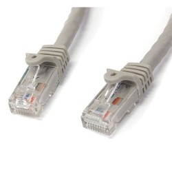 StarTech.com Cat6 patch cable with snagless RJ45 connectors – 75 ft, gray