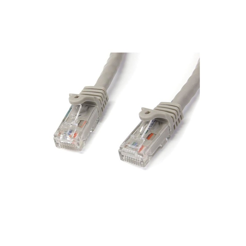 StarTech.com Cat6 patch cable with snagless RJ45 connectors – 75 ft, gray