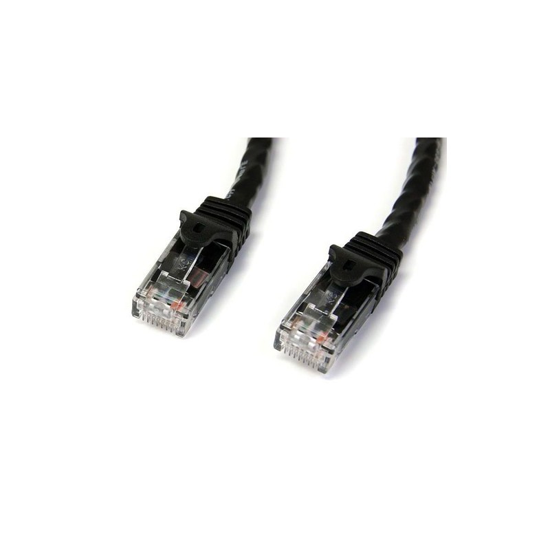 StarTech.com 15m Black Gigabit Snagless RJ45 UTP Cat6 Patch Cable - 15 m Patch Cord