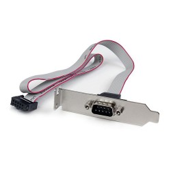 StarTech.com 1 Port 16in DB9 Serial Port Bracket to 10 Pin Header - Low Profile