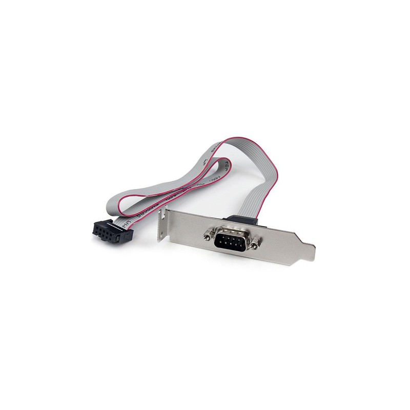 StarTech.com 1 Port 16in DB9 Serial Port Bracket to 10 Pin Header - Low Profile