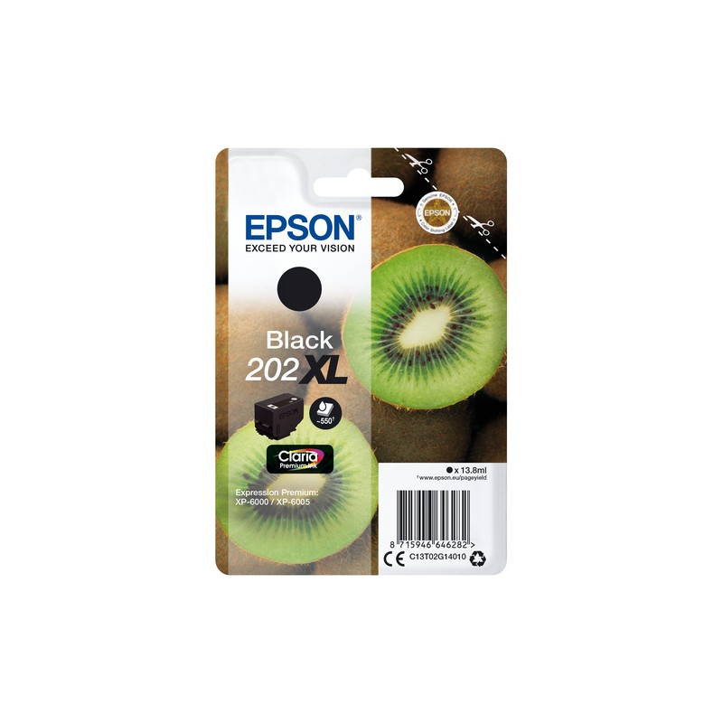 Epson Kiwi Singlepack Black 202XL Claria Premium Ink