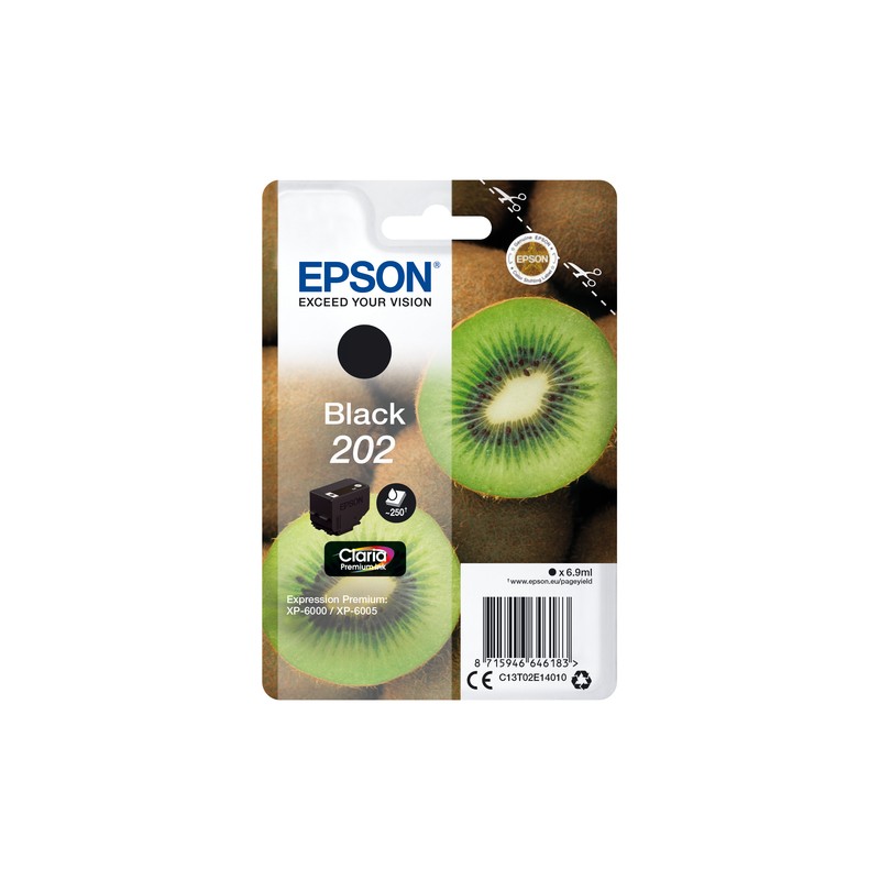 Epson Kiwi Singlepack Black 202 Claria Premium Ink