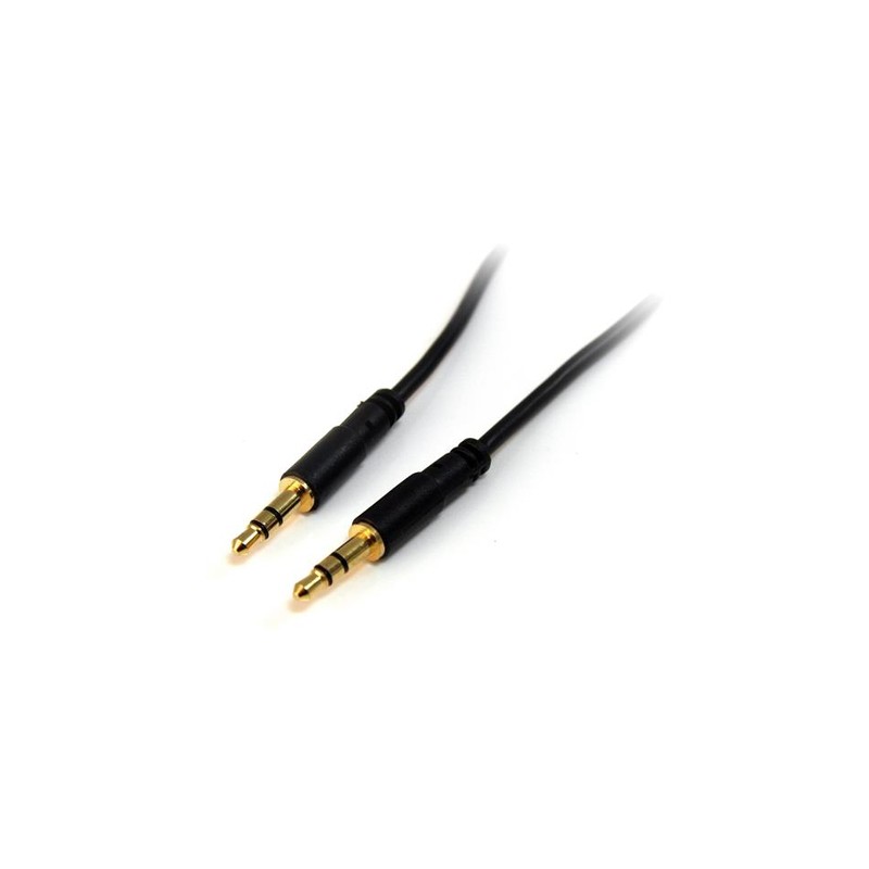 StarTech.com 1 ft Slim 3.5mm Stereo Audio Cable - M/M