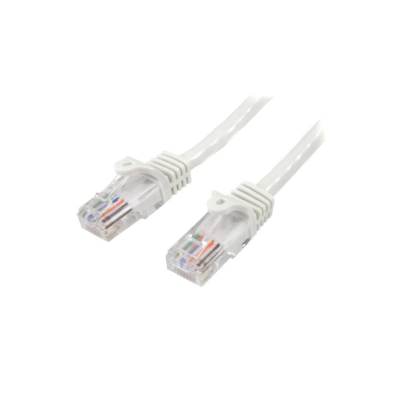 StarTech.com Cat5e Ethernet Patch Cable with Snagless RJ45 Connectors - 7 m, White