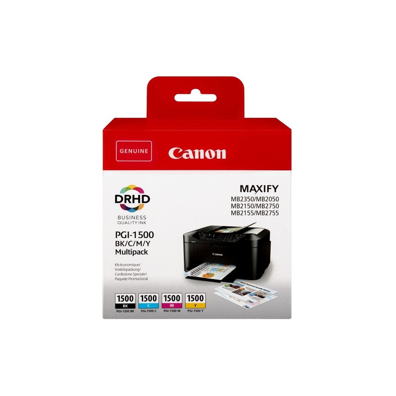 Canon PGI-1500 Original Black,Cyan,Magenta,Yellow Multipack 4 pc(s)