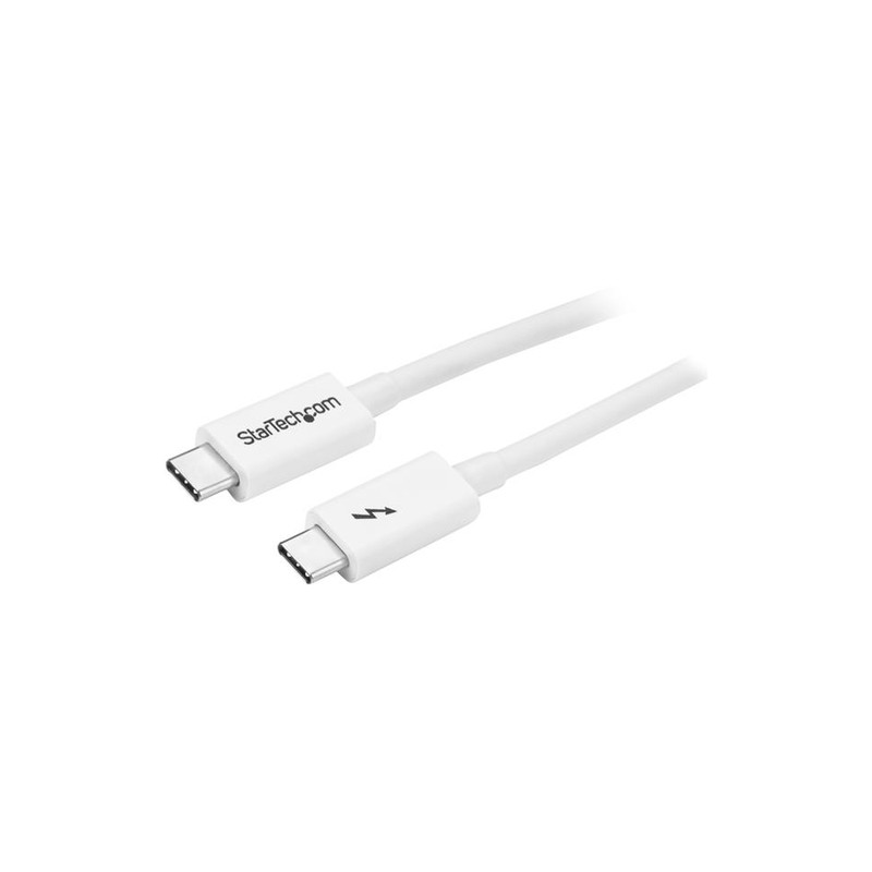 StarTech.com Thunderbolt 3 Cable - 20Gbps - 2m - White - Thunderbolt, USB, and DisplayPort Compatible