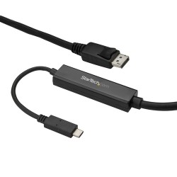 StarTech.com 9.8 ft. (3 m) USB-C to DisplayPort Cable - 4K 60Hz - Black