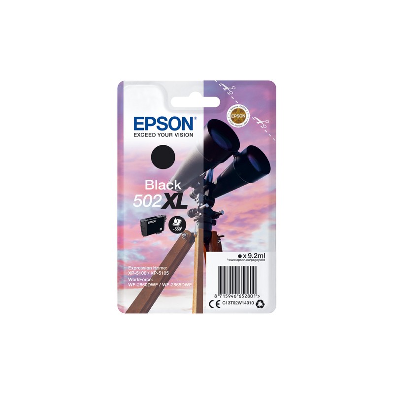 Epson Singlepack Black 502XL Ink