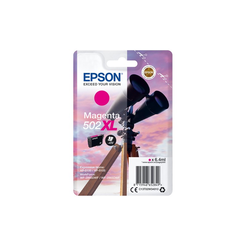 Epson Singlepack Magenta 502XL Ink