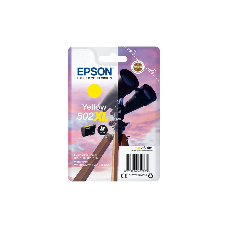 Epson Singlepack Yellow 502XL Ink