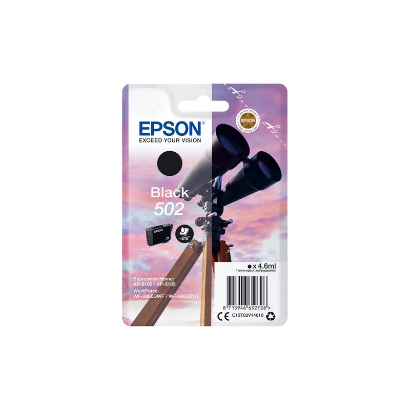 Epson Singlepack Black 502 Ink