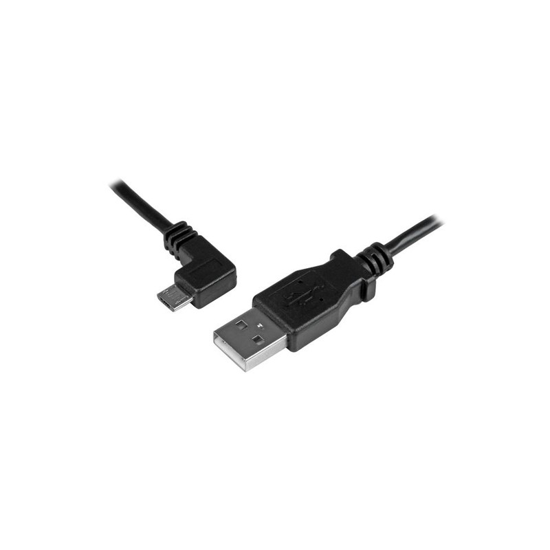 StarTech.com Micro-USB Charge-and-Sync Cable M/M - Left-Angle Micro-USB - 24 AWG - 0.5 m