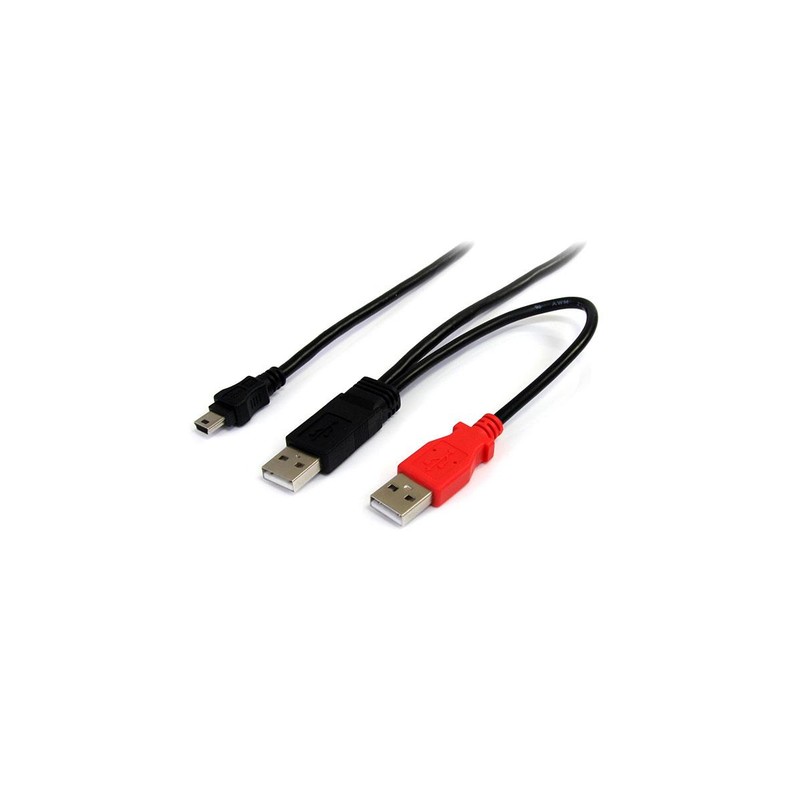 StarTech.com 6 ft USB Y Cable for External Hard Drive - USB A to mini B