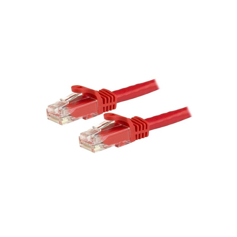 StarTech.com 15m CAT6 Ethernet Cable - Red CAT 6 Gigabit Ethernet Wire -650MHz 100W PoE++ RJ45 UTP Category 6 Network/Patch Cord