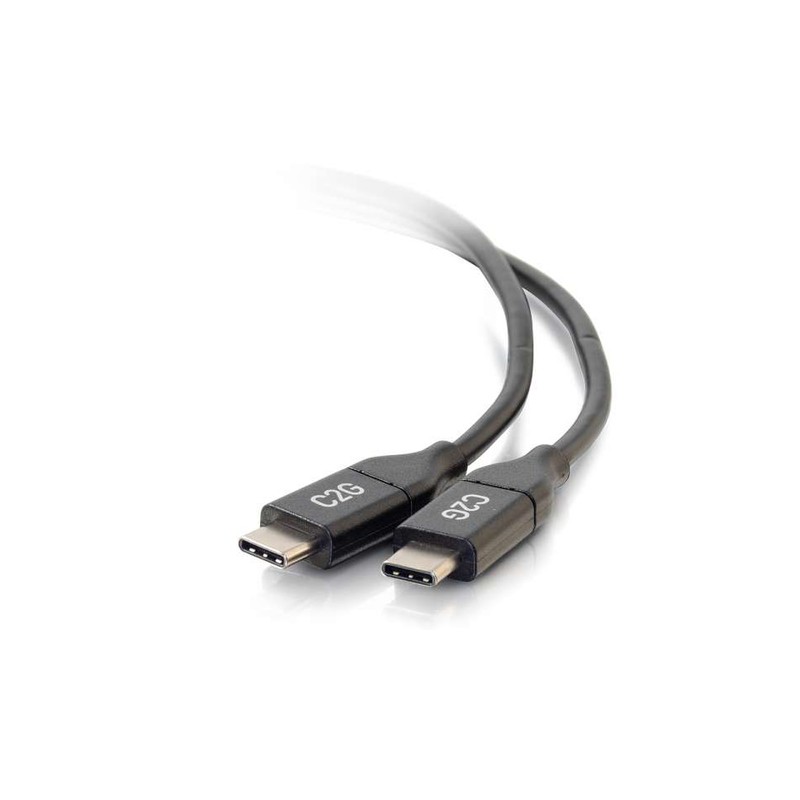 C2G 1.8m (6ft) USB C Cable - USB 2.0 (5A) - M/M USB Type C Cable - Black