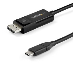 StarTech.com 6.6 ft. (2 m) USB-C to DisplayPort 1.4 Cable - Bi-Directional