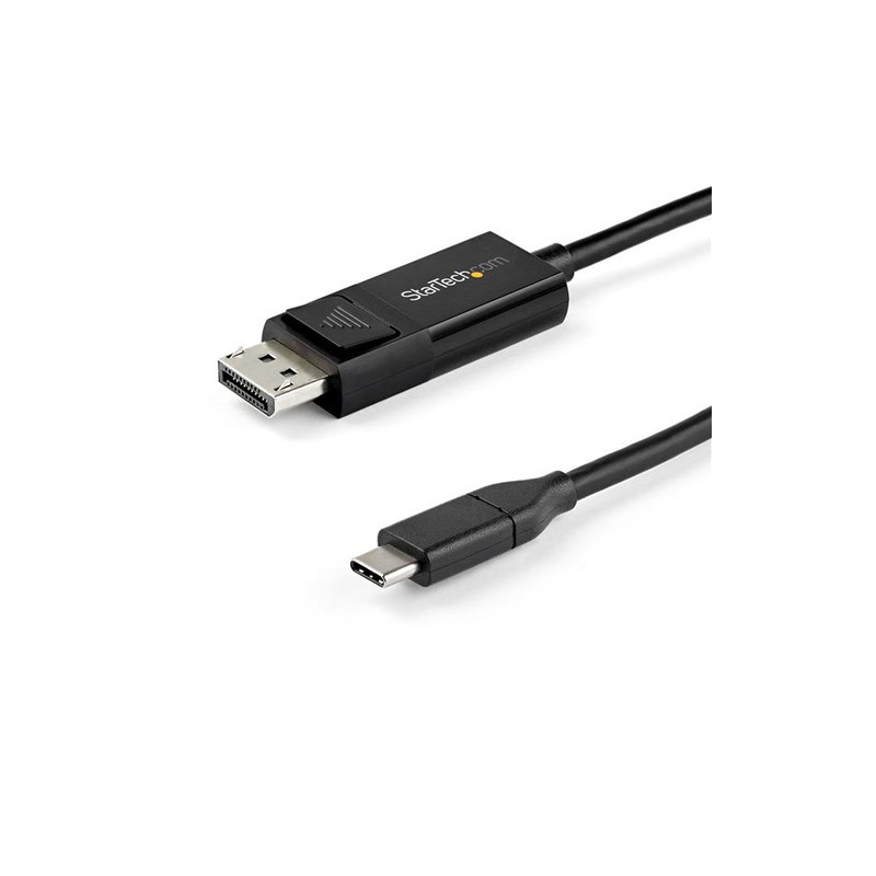 StarTech.com 6.6 ft. (2 m) USB-C to DisplayPort 1.4 Cable - Bi-Directional