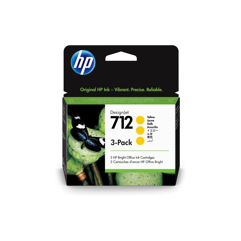 HP 712 Original Yellow 3 pc(s)