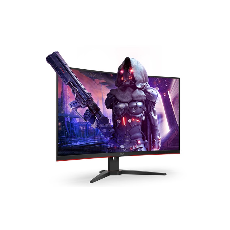 AOC Gaming CQ32G2SE/BK LED display 80 cm (31.5") 2560 x 1440 pixels 2K Ultra HD Black, Red