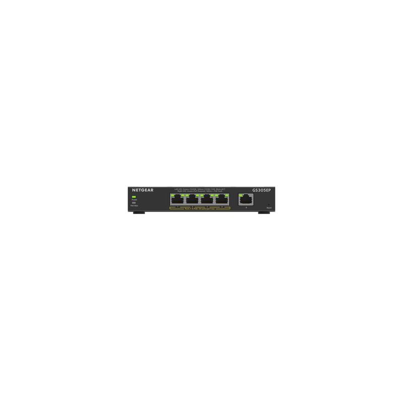 Netgear GS305EP Managed L2/L3 Gigabit Ethernet (10/100/1000) Black Power over Ethernet (PoE)