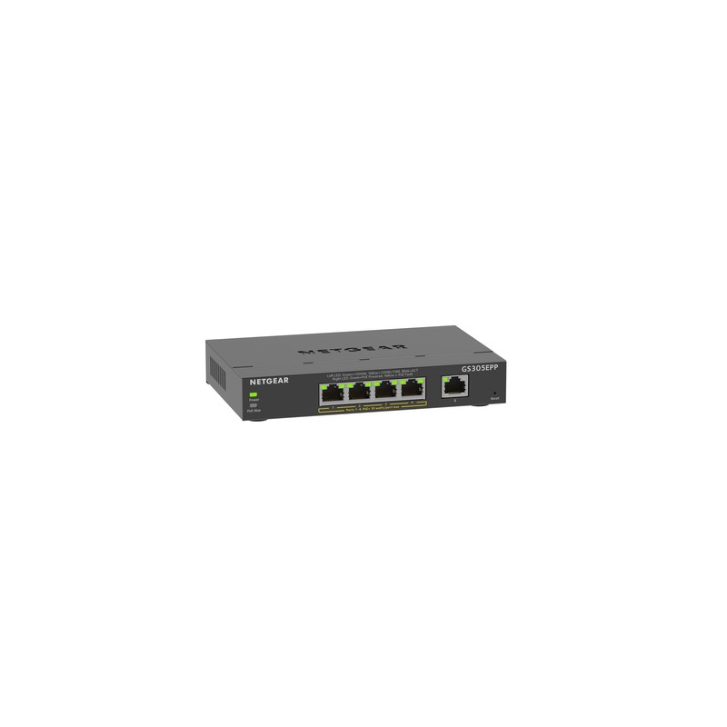 Netgear GS305EPP Managed L2/L3 Gigabit Ethernet (10/100/1000) Black Power over Ethernet (PoE)